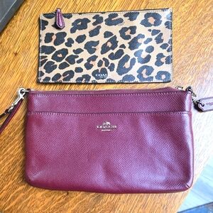 Coach New York Wristlet and Cheetuh Print Clutch Set